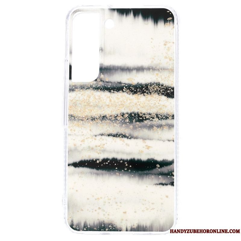 Cover Samsung Galaxy S22 5G Glitrende Marmor