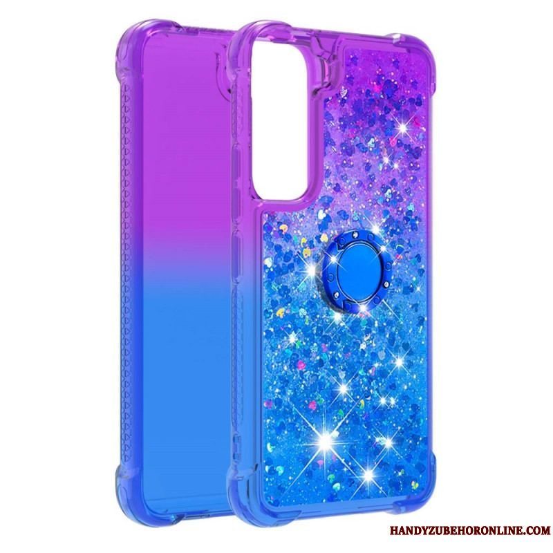 Cover Samsung Galaxy S22 5G Glitter Ring-bracket