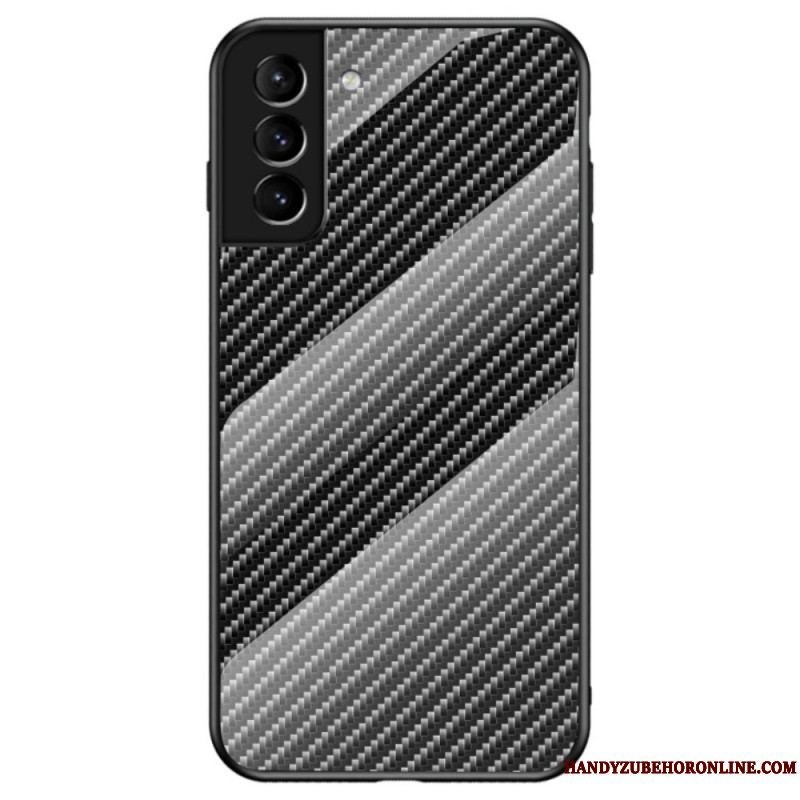 Cover Samsung Galaxy S22 5G Kulfiber Hærdet Glas