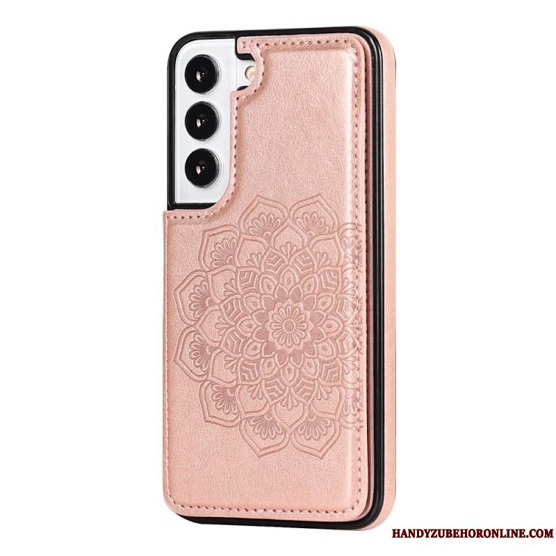 Cover Samsung Galaxy S22 5G Mandala Print Kortholder