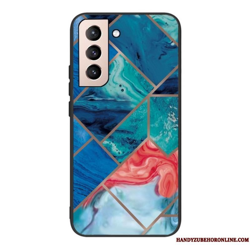 Cover Samsung Galaxy S22 5G Variabel Geometrisk Marmor