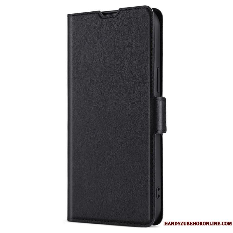 Cover Samsung Galaxy S22 Ultra 5G Flip Cover Klassisk Kunstlæder