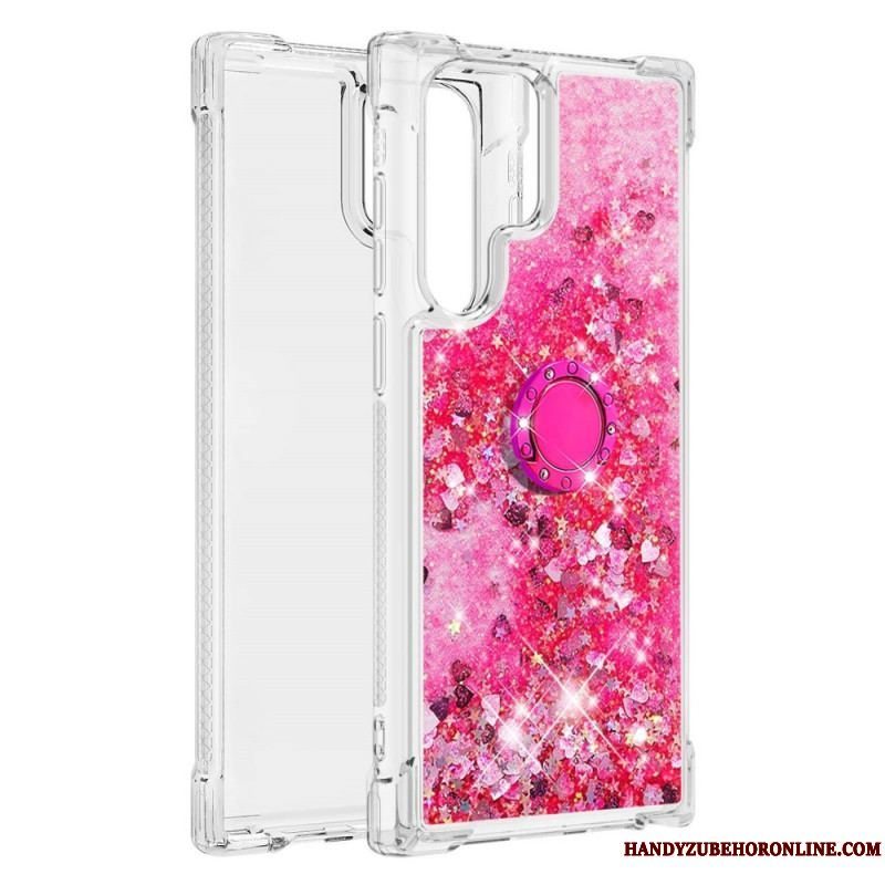 Cover Samsung Galaxy S22 Ultra 5G Glitter Ring-bracket