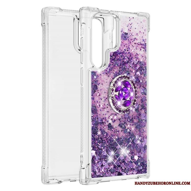 Cover Samsung Galaxy S22 Ultra 5G Glitter Ring-bracket