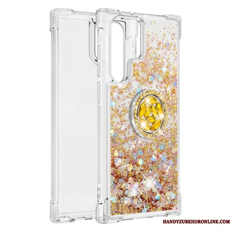 Cover Samsung Galaxy S22 Ultra 5G Glitter Ring-bracket