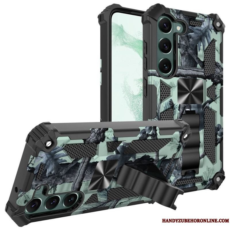 Cover Samsung Galaxy S23 5G Camouflage Aftagelig Støtte