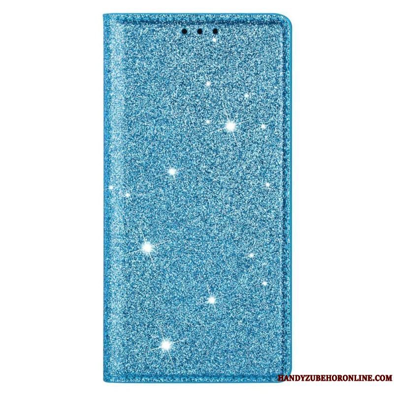 Cover Samsung Galaxy S23 Plus 5G Flip Cover Sequin Stil