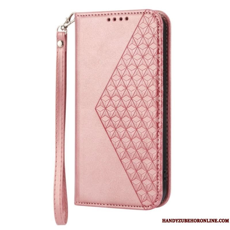 Cover Samsung Galaxy S23 Plus 5G Med Snor Flip Cover 3d Mønster Strappy