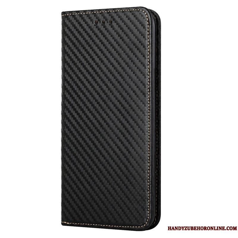 Cover Samsung Galaxy S23 Plus 5G Med Snor Flip Cover Strappy Carbon Fiber Style