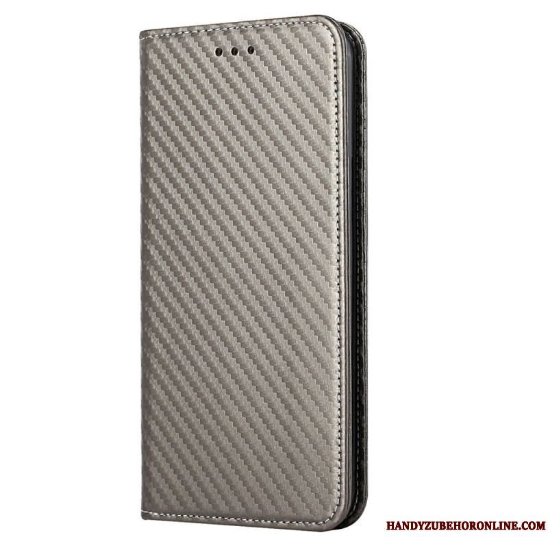 Cover Samsung Galaxy S23 Plus 5G Med Snor Flip Cover Strappy Carbon Fiber Style
