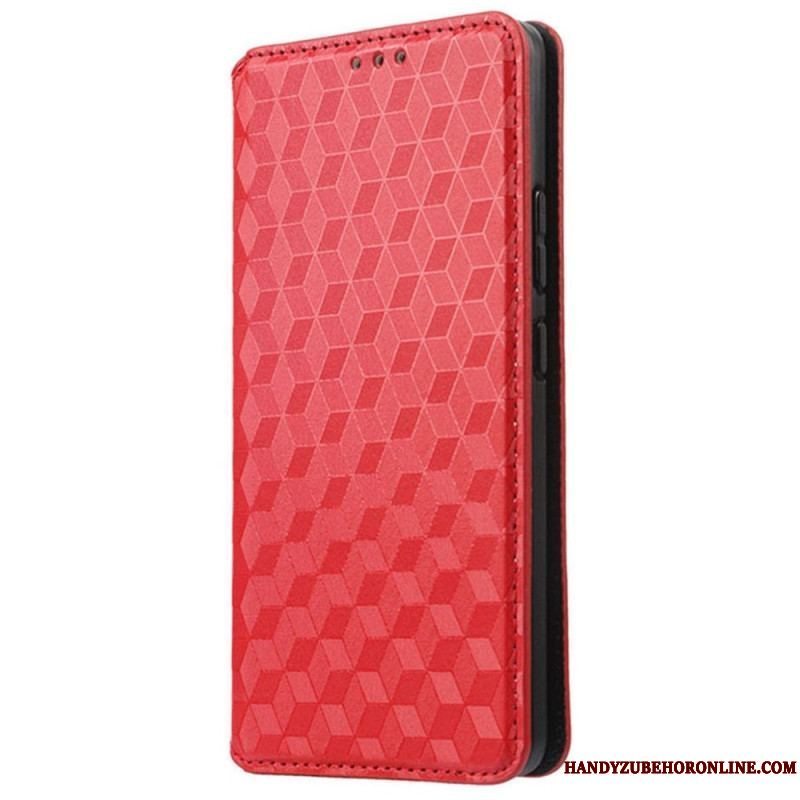 Cover Samsung Galaxy S23 Ultra 5G Flip Cover 3d Mønster