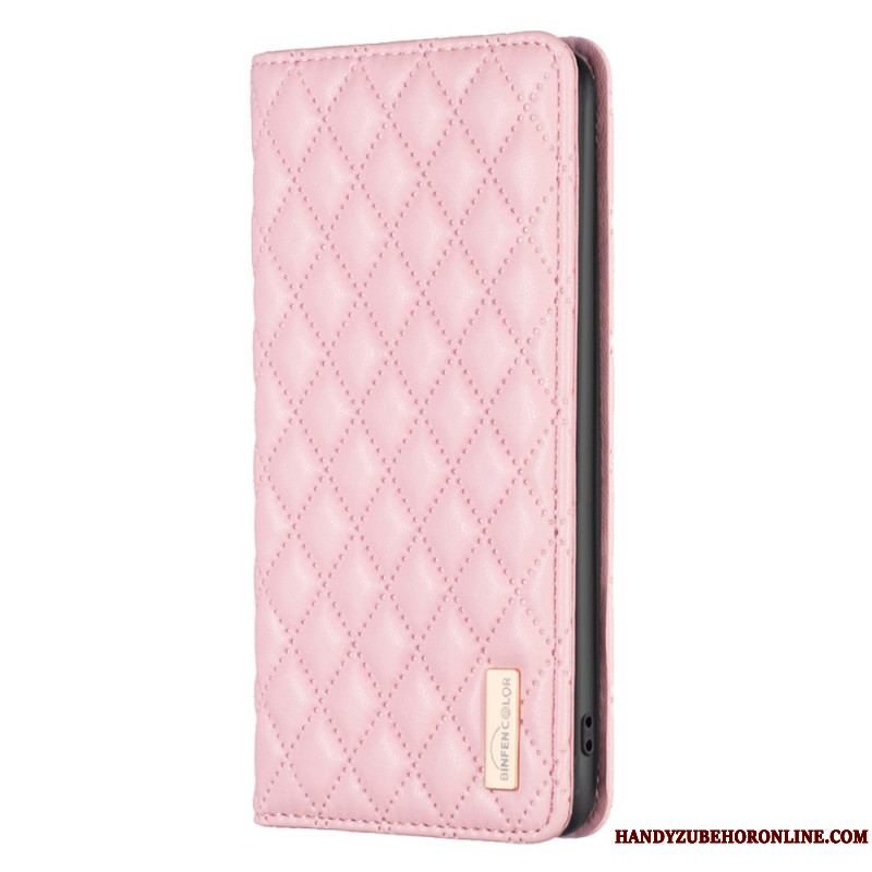 Cover Samsung Galaxy S23 Ultra 5G Flip Cover Quiltet Binfen Farve