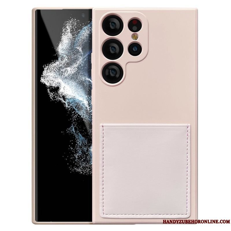 Cover Samsung Galaxy S23 Ultra 5G Flydende Silikone Kortholder