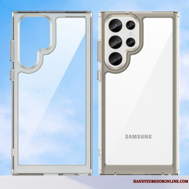 Cover Samsung Galaxy S23 Ultra 5G Hybrid Farvede Kanter
