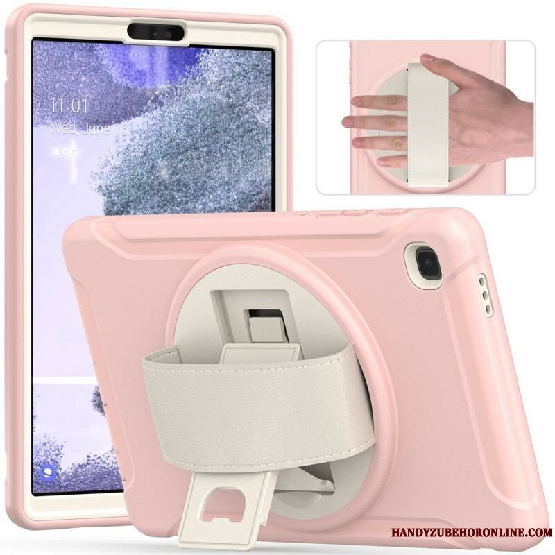 Cover Samsung Galaxy Tab A7 Lite Beskyttelsessæt Tredobbelt Beskyttelse Med Rem Og Holder