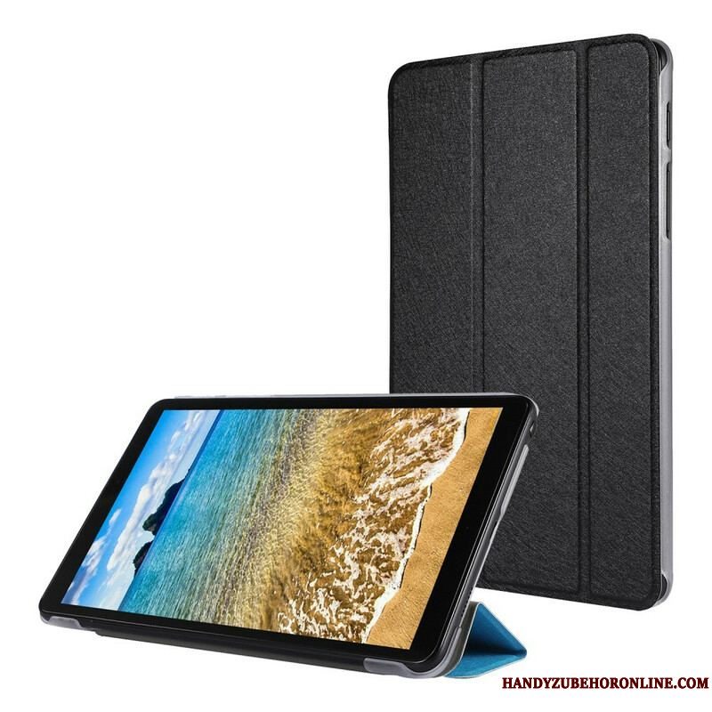 Cover Samsung Galaxy Tab A7 Lite Imiteret Læder Silke Tekstur