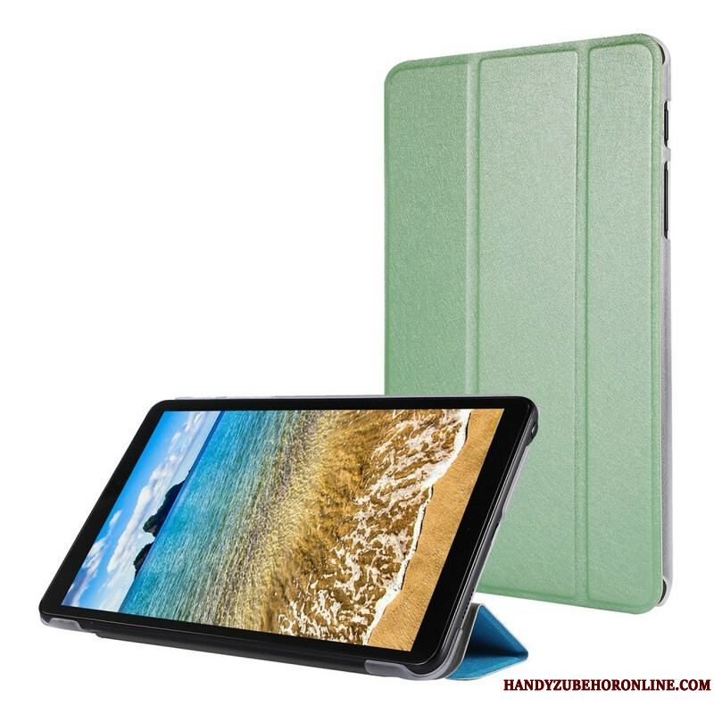 Cover Samsung Galaxy Tab A7 Lite Imiteret Læder Silke Tekstur