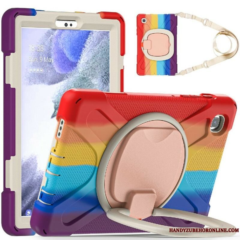 Cover Samsung Galaxy Tab A7 Lite Multifunktionel Skulderremsfarve