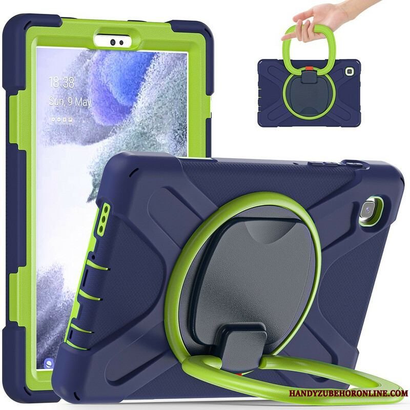 Cover Samsung Galaxy Tab A7 Lite Ultra Resistent Roterende Ring-støtte