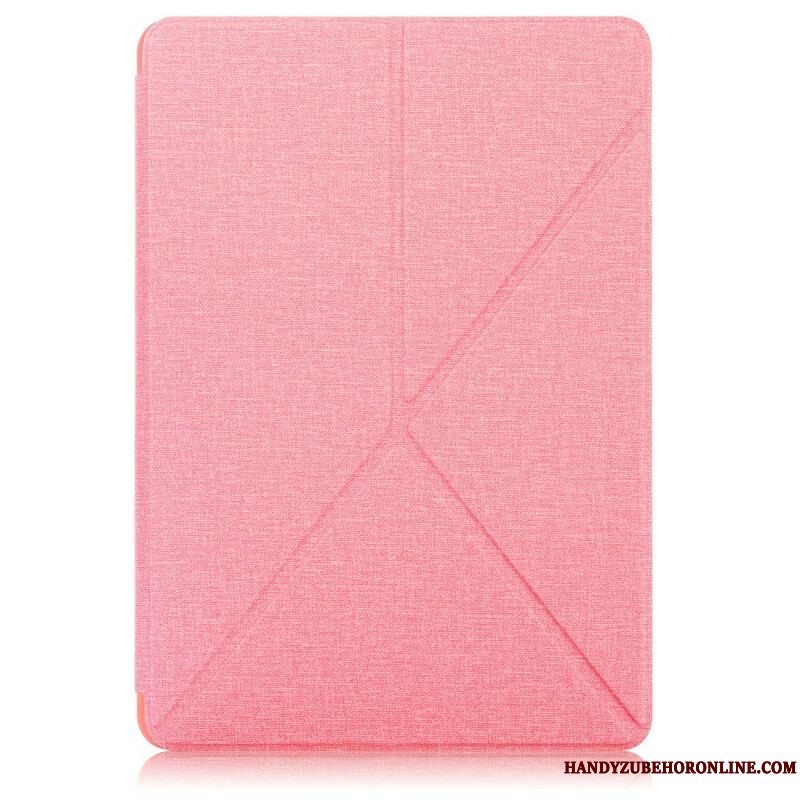 Cover Samsung Galaxy Tab S7 FE Origami Stof Tekstur