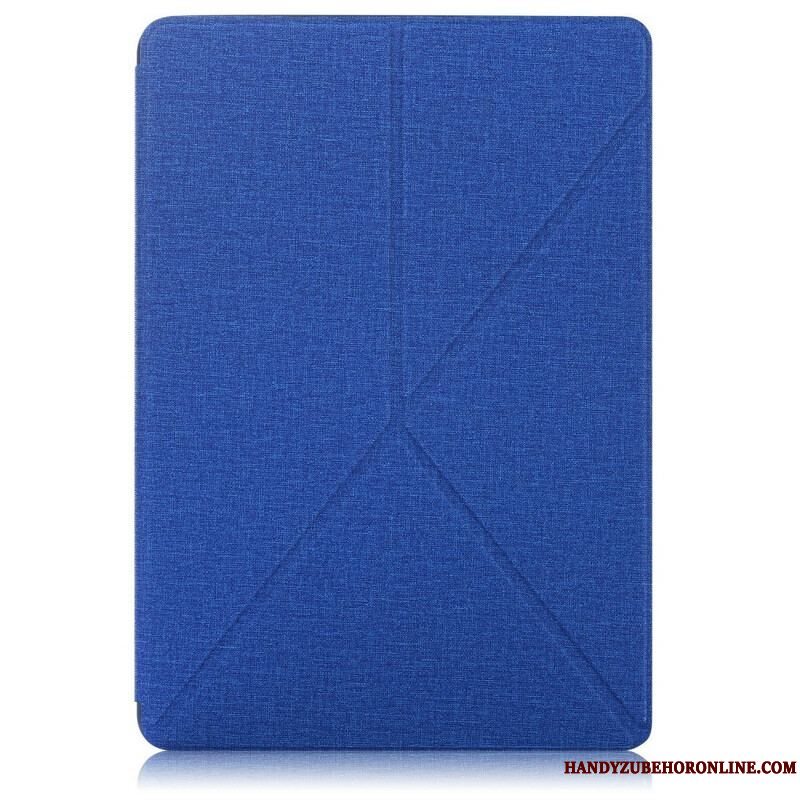 Cover Samsung Galaxy Tab S7 FE Origami Stof Tekstur