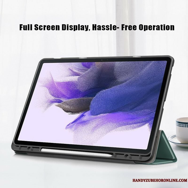 Cover Samsung Galaxy Tab S7 FE Tri-fold Forstærket Penneholder