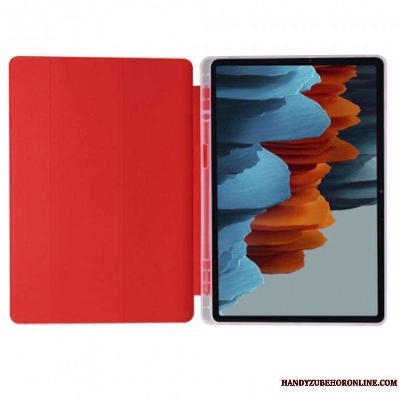 Cover Samsung Galaxy Tab S8 Plus / Tab S7 Plus Silikone Og Kunstlæder