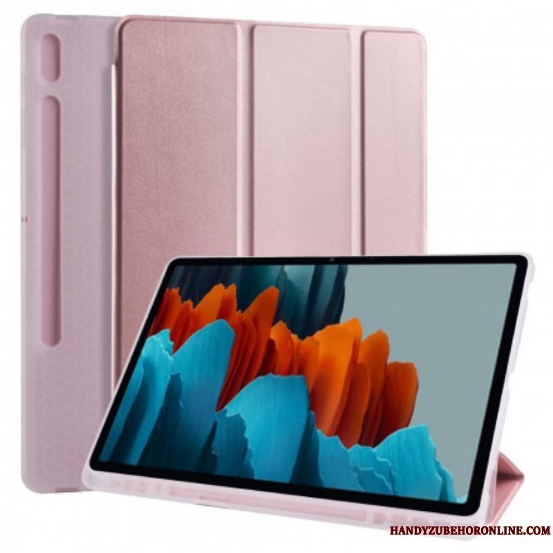 Cover Samsung Galaxy Tab S8 Plus / Tab S7 Plus Silikone Og Kunstlæder