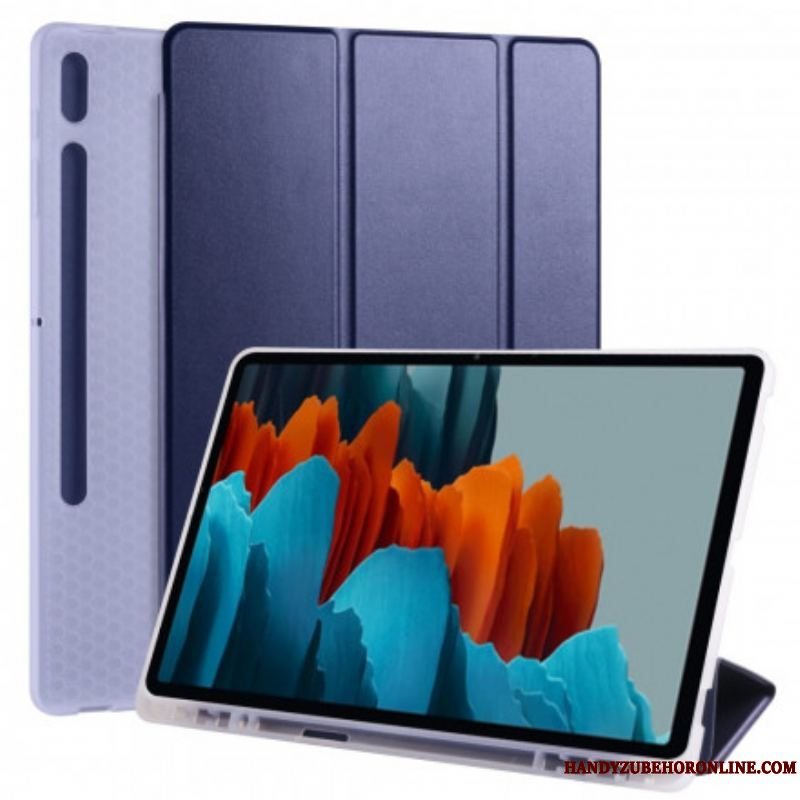 Cover Samsung Galaxy Tab S8 Plus / Tab S7 Plus Silikone Og Kunstlæder