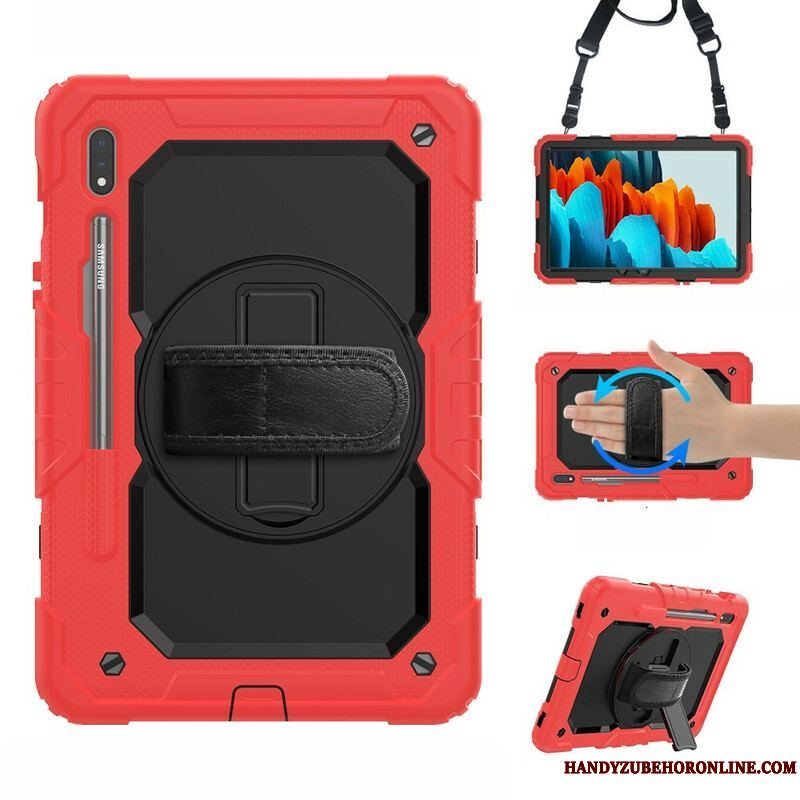 Cover Samsung Galaxy Tab S8 / Tab S7 Tofarvet Multifunktionel