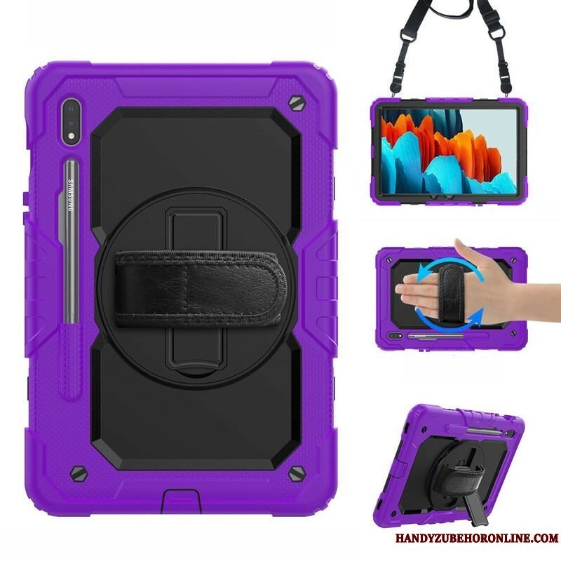 Cover Samsung Galaxy Tab S8 / Tab S7 Tofarvet Multifunktionel