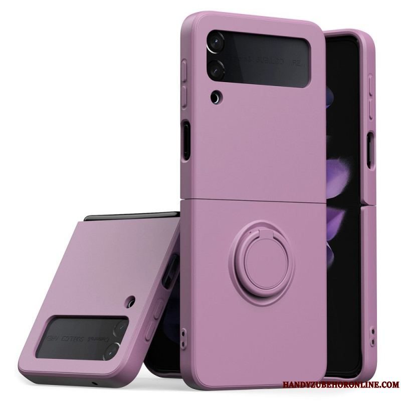 Cover Samsung Galaxy Z Flip 3 5G Flip Cover Par Med Ring-support