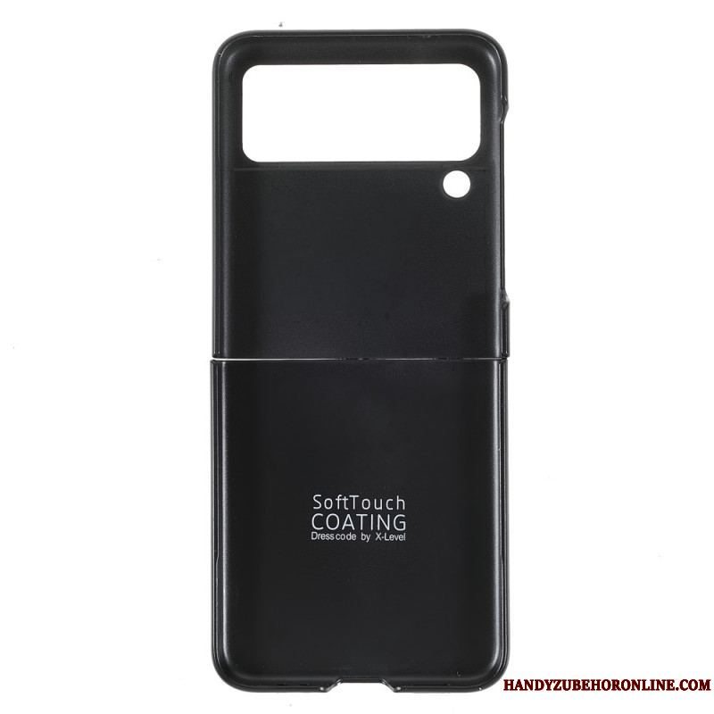 Cover Samsung Galaxy Z Flip 3 5G Flip Cover X-level Carbon Fiber