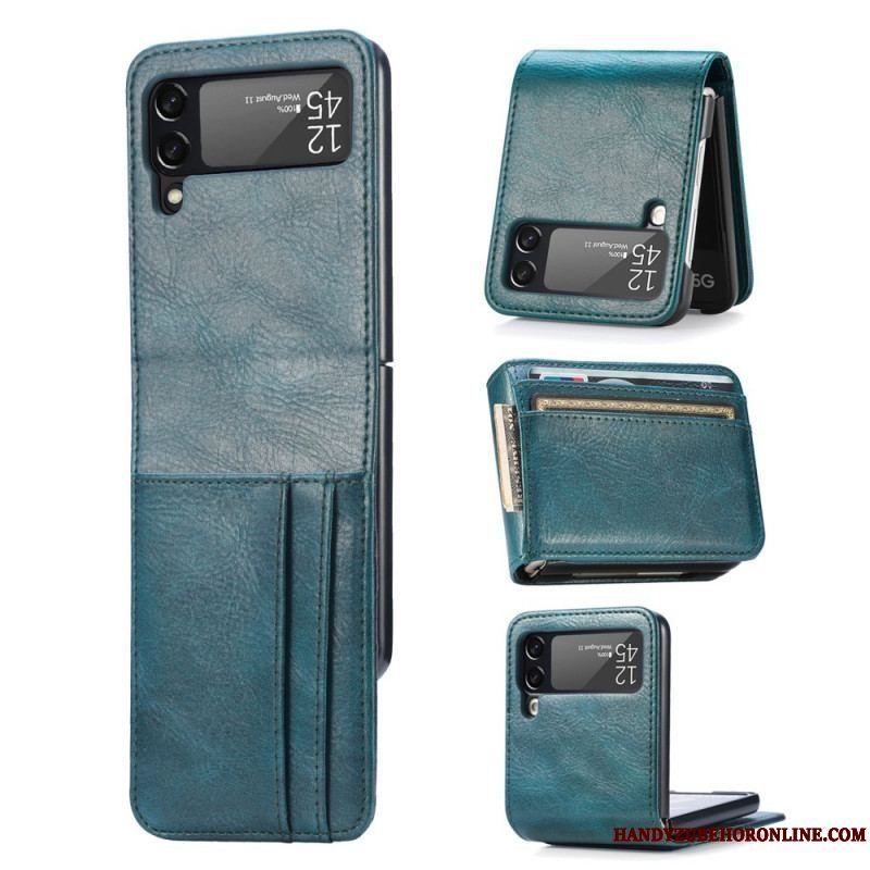 Cover Samsung Galaxy Z Flip 3 5G Punge Etui Flip Cover Stil Læder Pung