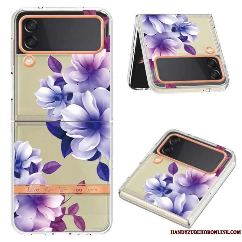 Cover Samsung Galaxy Z Flip 4 Flip Cover Blomstret