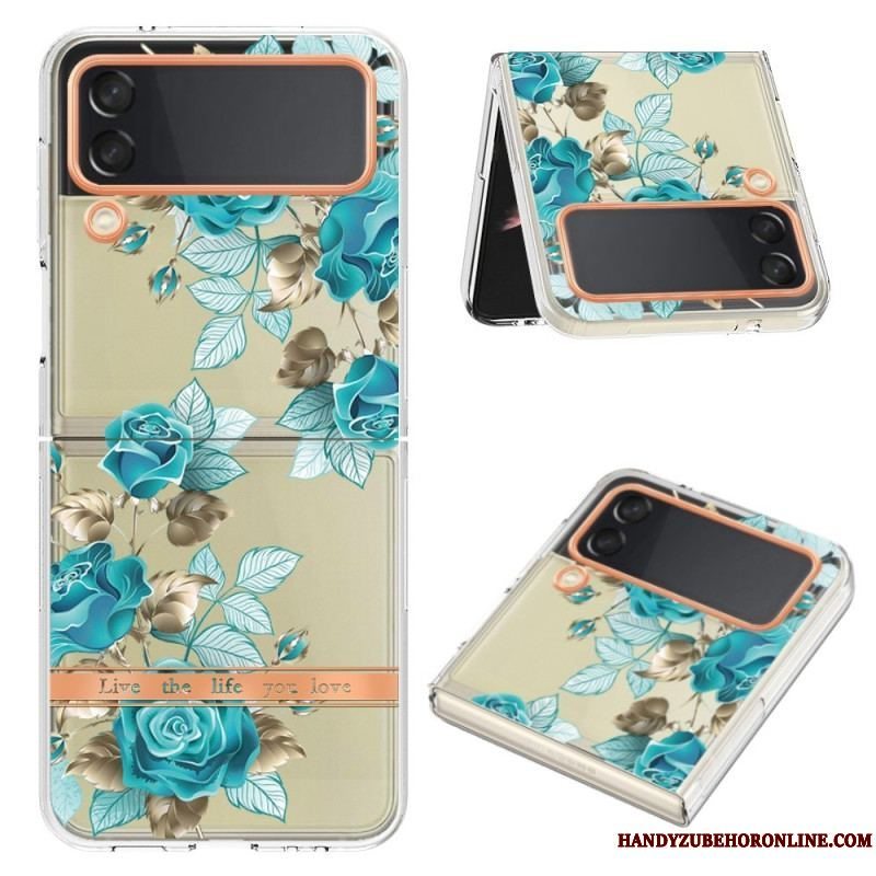 Cover Samsung Galaxy Z Flip 4 Flip Cover Blomstret