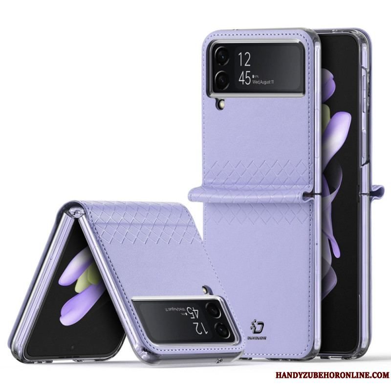 Cover Samsung Galaxy Z Flip 4 Flip Cover Dux Ducis I Imiteret Læder