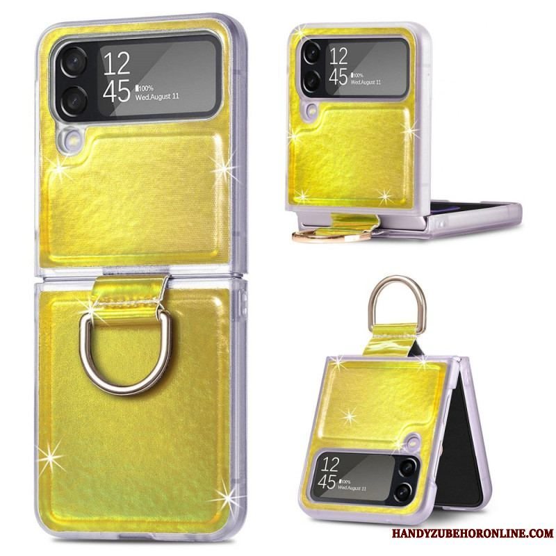 Cover Samsung Galaxy Z Flip 4 Flip Cover Elektriske Farver Og Ring