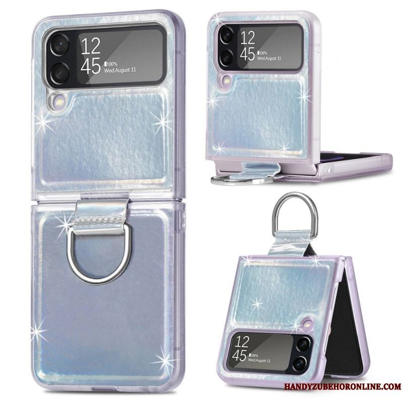 Cover Samsung Galaxy Z Flip 4 Flip Cover Elektriske Farver Og Ring