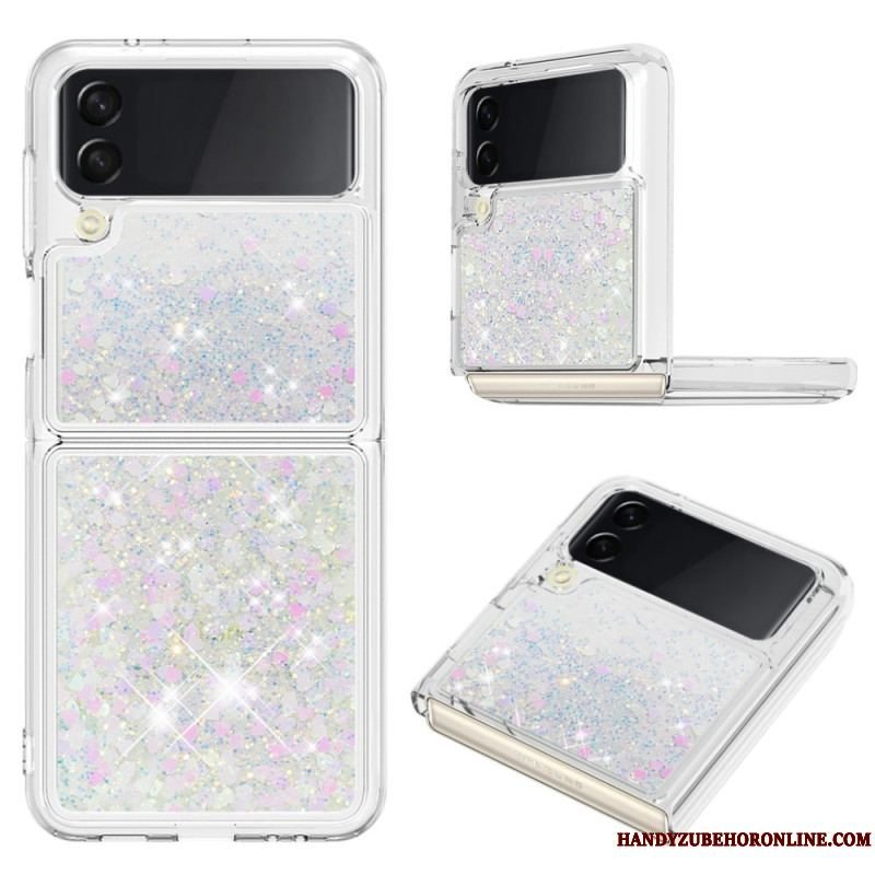 Cover Samsung Galaxy Z Flip 4 Flip Cover Farverige Pailletter