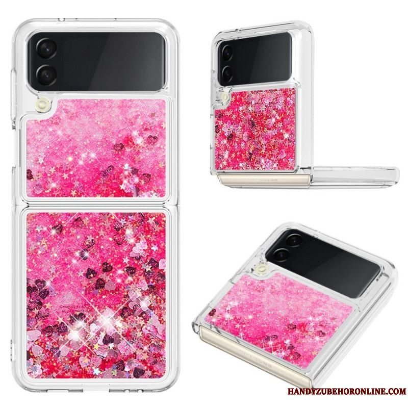 Cover Samsung Galaxy Z Flip 4 Flip Cover Farverige Pailletter