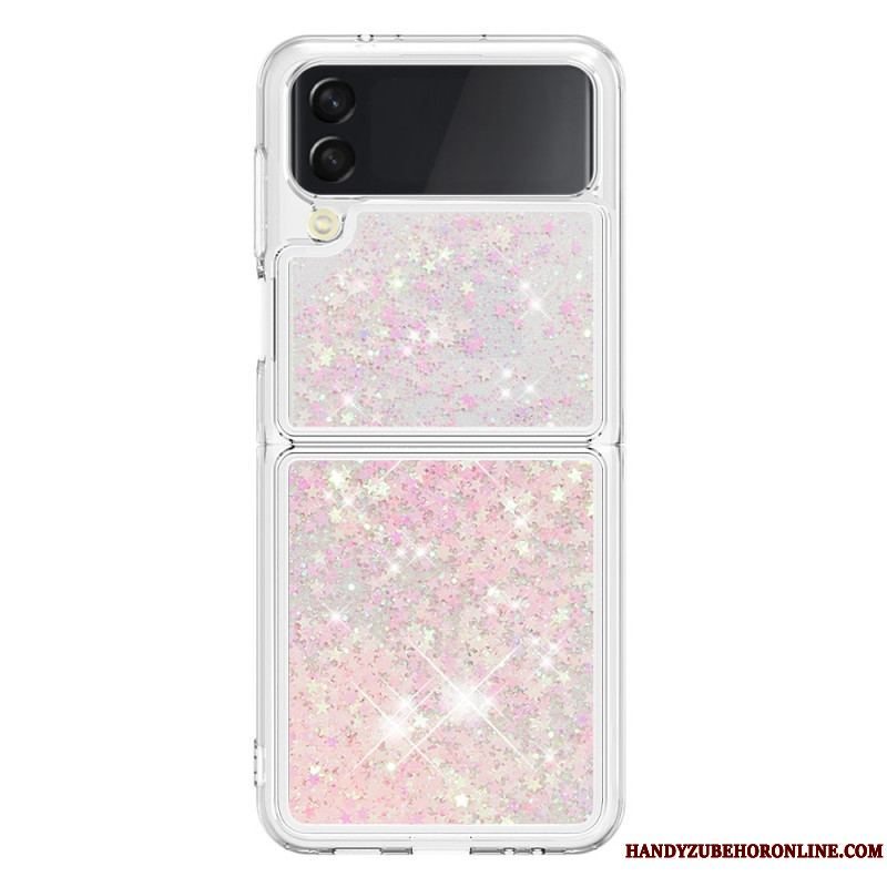 Cover Samsung Galaxy Z Flip 4 Flip Cover Farverige Pailletter