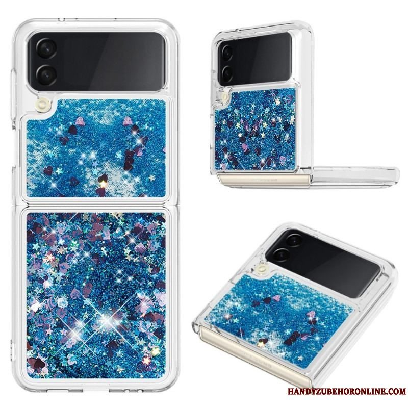 Cover Samsung Galaxy Z Flip 4 Flip Cover Farverige Pailletter