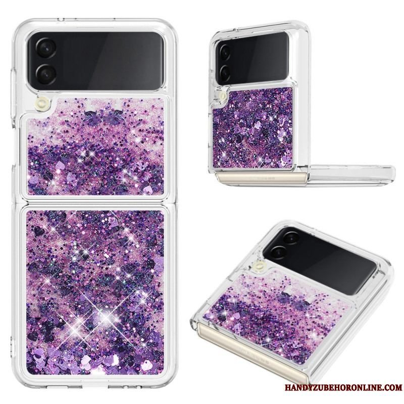 Cover Samsung Galaxy Z Flip 4 Flip Cover Farverige Pailletter