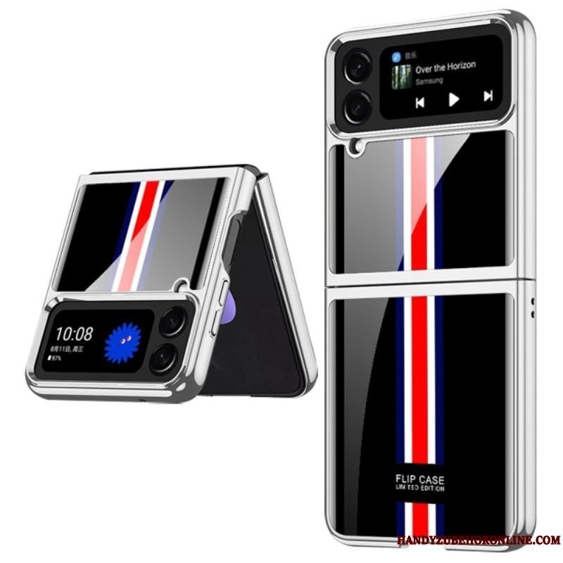 Cover Samsung Galaxy Z Flip 4 Flip Cover Gkk Tricolor Hærdet Glas