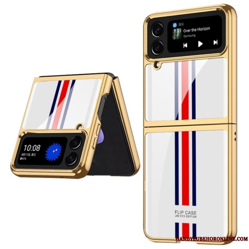 Cover Samsung Galaxy Z Flip 4 Flip Cover Gkk Tricolor Hærdet Glas