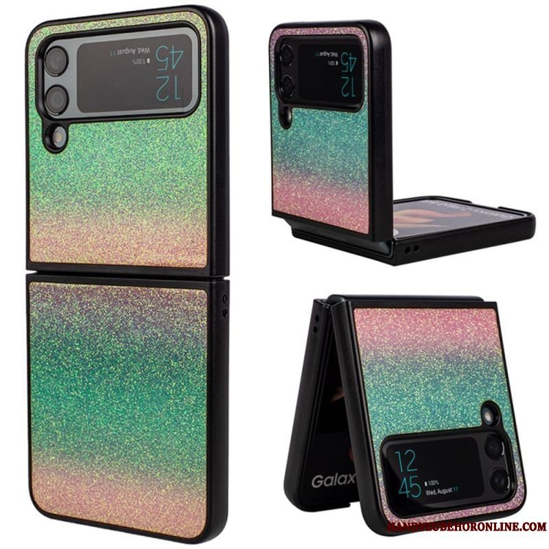 Cover Samsung Galaxy Z Flip 4 Flip Cover Glitter Gradienter