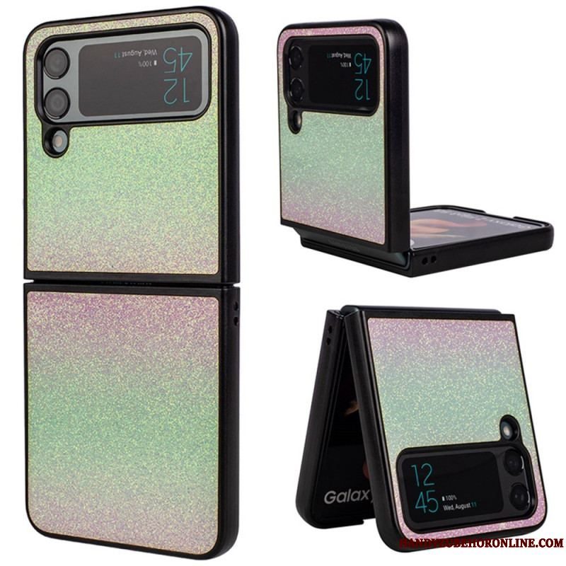 Cover Samsung Galaxy Z Flip 4 Flip Cover Glitter Gradienter