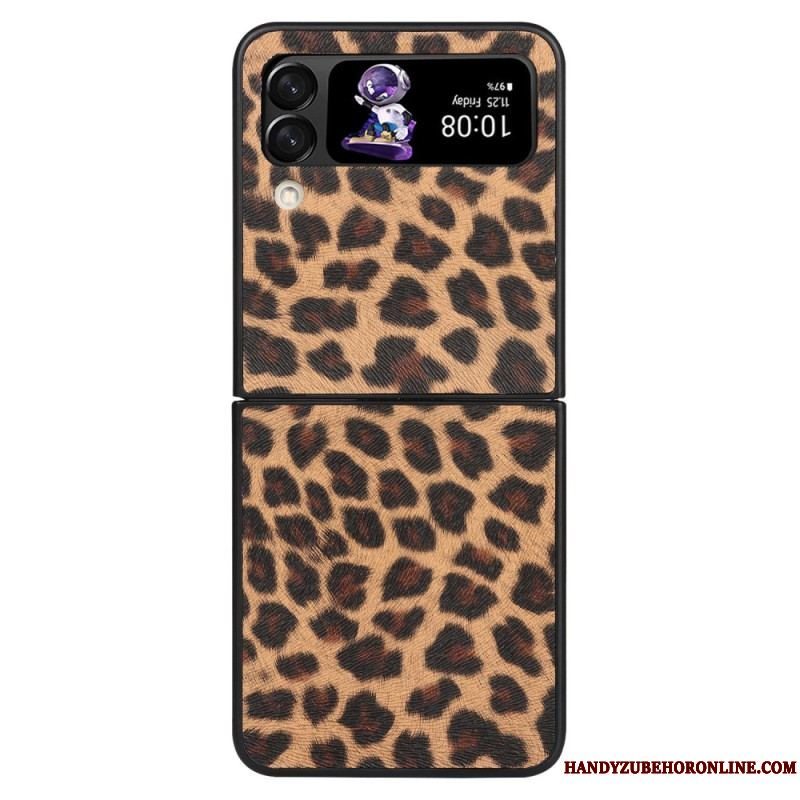 Cover Samsung Galaxy Z Flip 4 Flip Cover Leopard