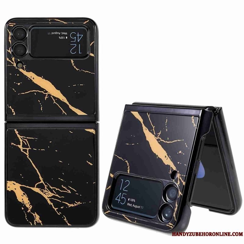 Cover Samsung Galaxy Z Flip 4 Flip Cover Marmor Stil